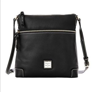 Dooney & Bourke pebble grain leather cross body bag in Black